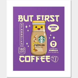 Almond Milk Vanilla Iced Coffee for Coffee lovers and Starbucks Fans Posters and Art